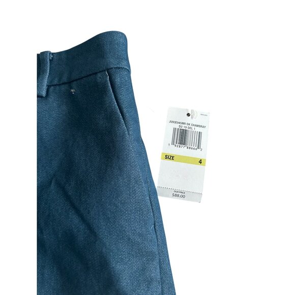 MICHAEL KORS Blue Dress Chambray Shorts Size 4 NEW NWT - Picture 5 of 6